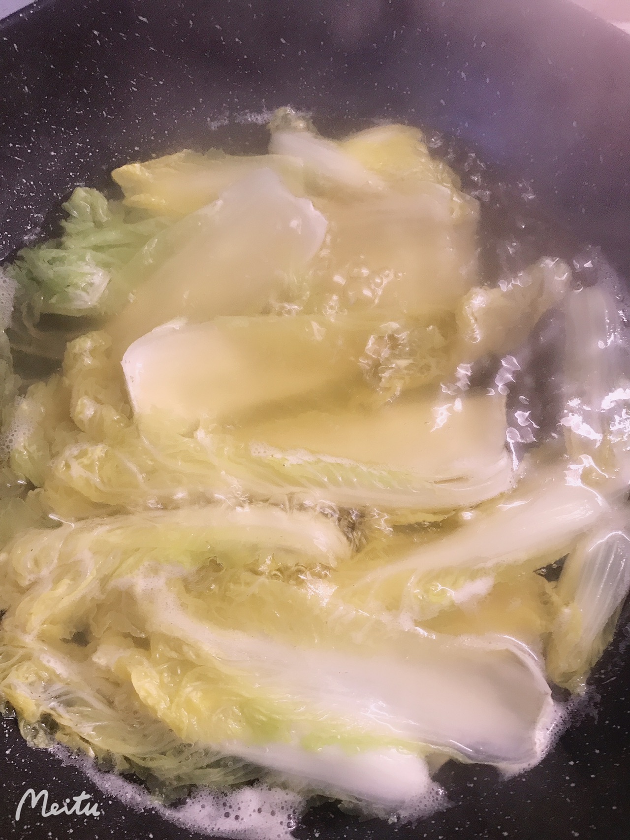 娃娃菜粉丝丸子汤