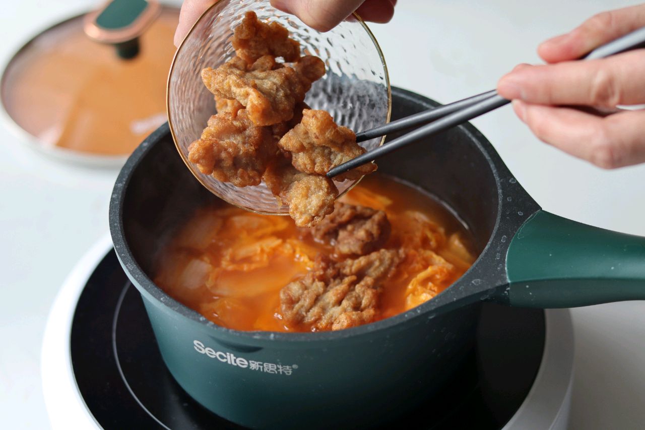 娃娃菜酥肉汤