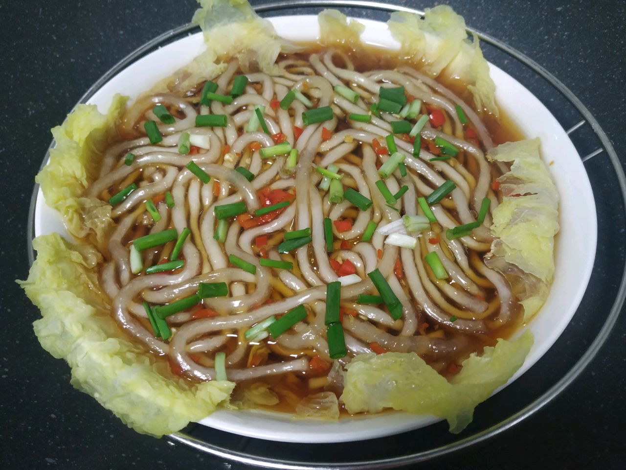 娃娃菜蒸土豆粉