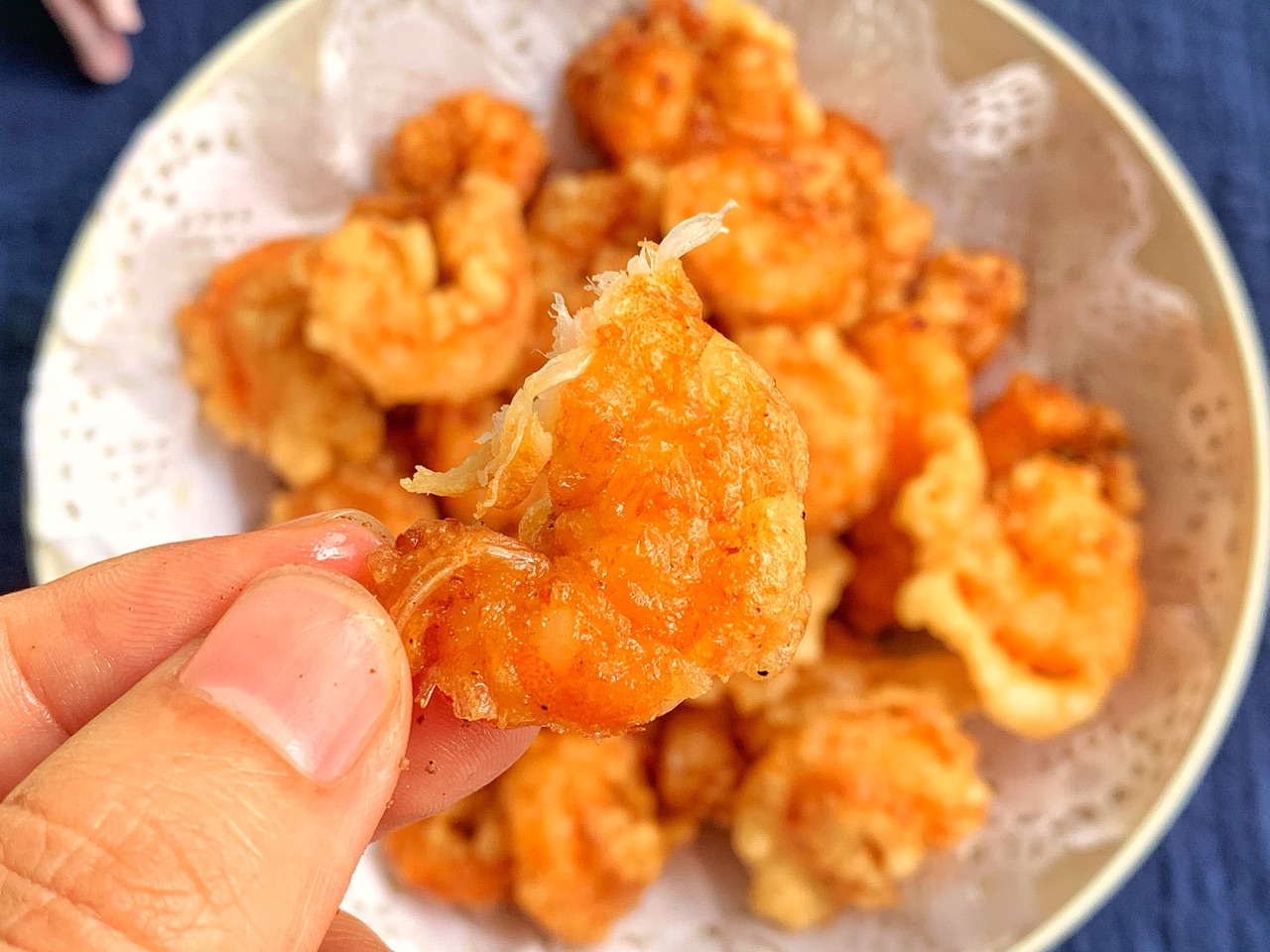 外酥里嫩椒盐脆皮虾仁
