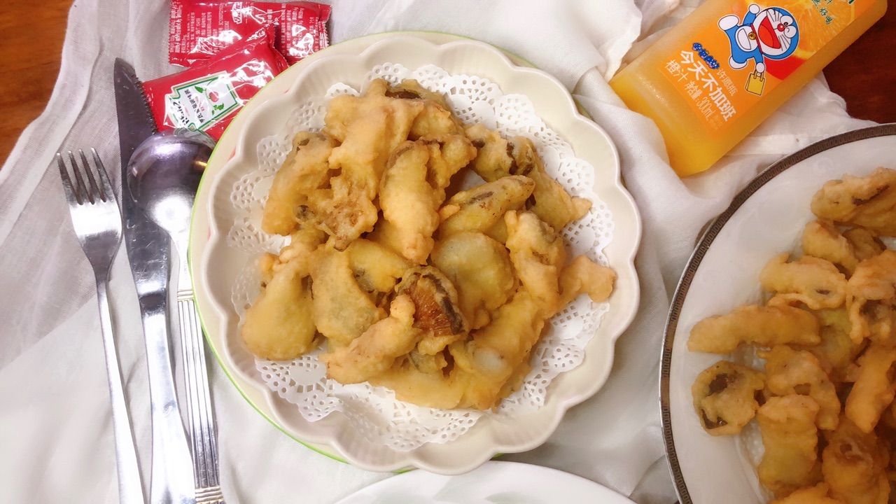 外酥里嫩【椒盐炸蘑菇】