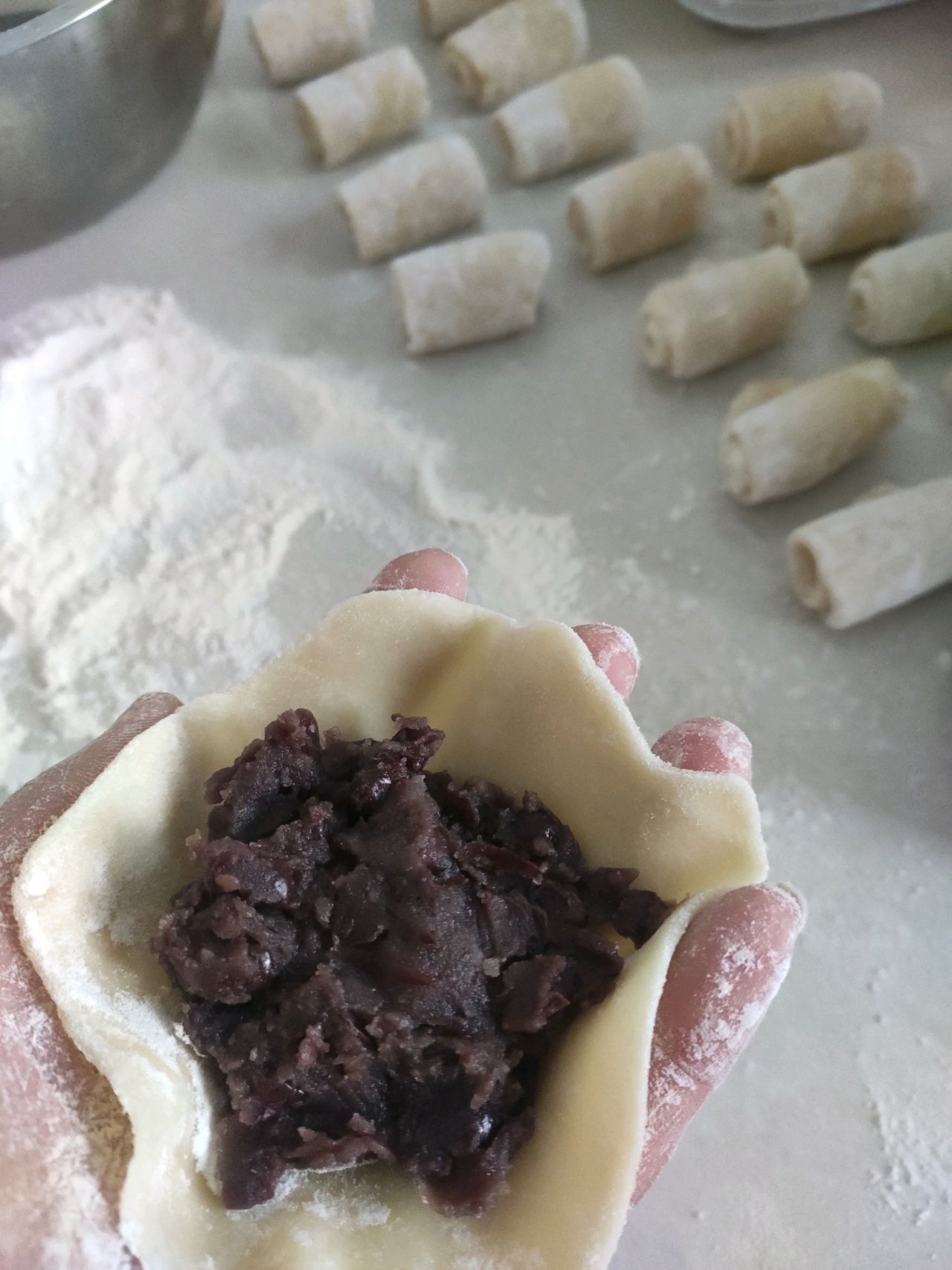 外酥里糯的红豆酥