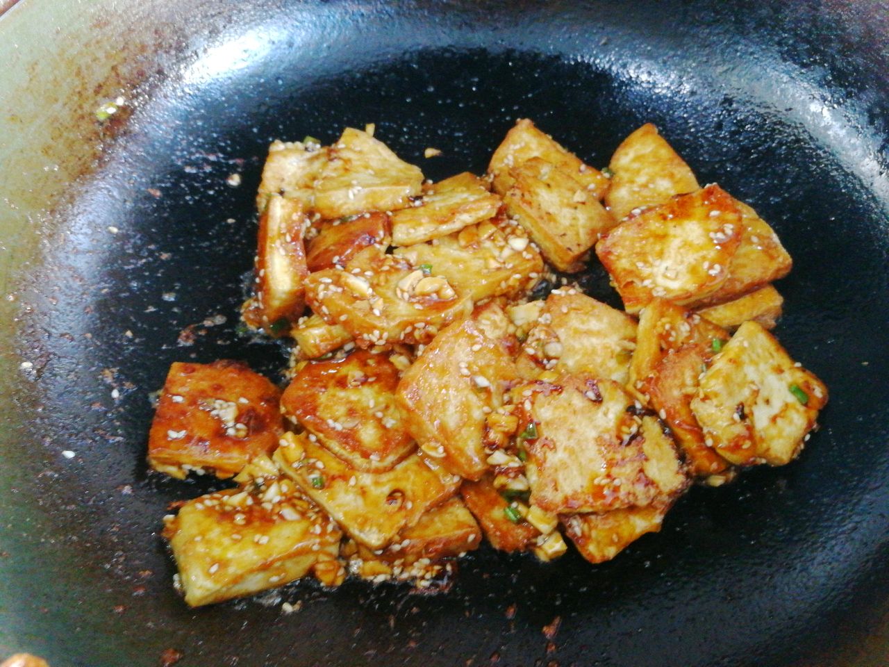 完爆路边摊的香煎孜然豆腐