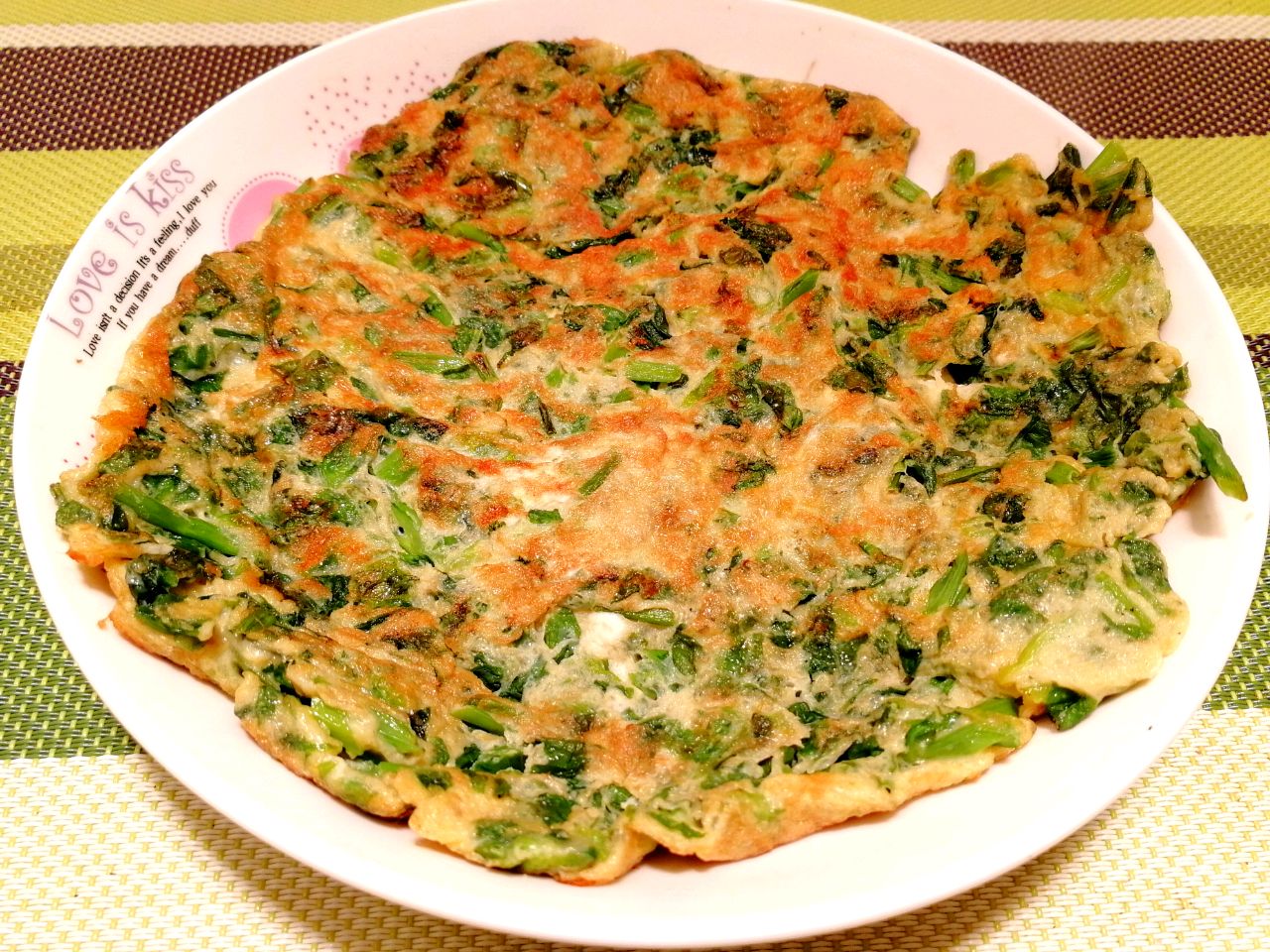 豌豆尖煎鸡蛋