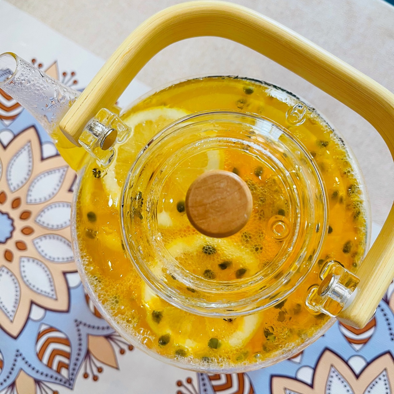维C甜饮❤️百香果柠檬蜜茶