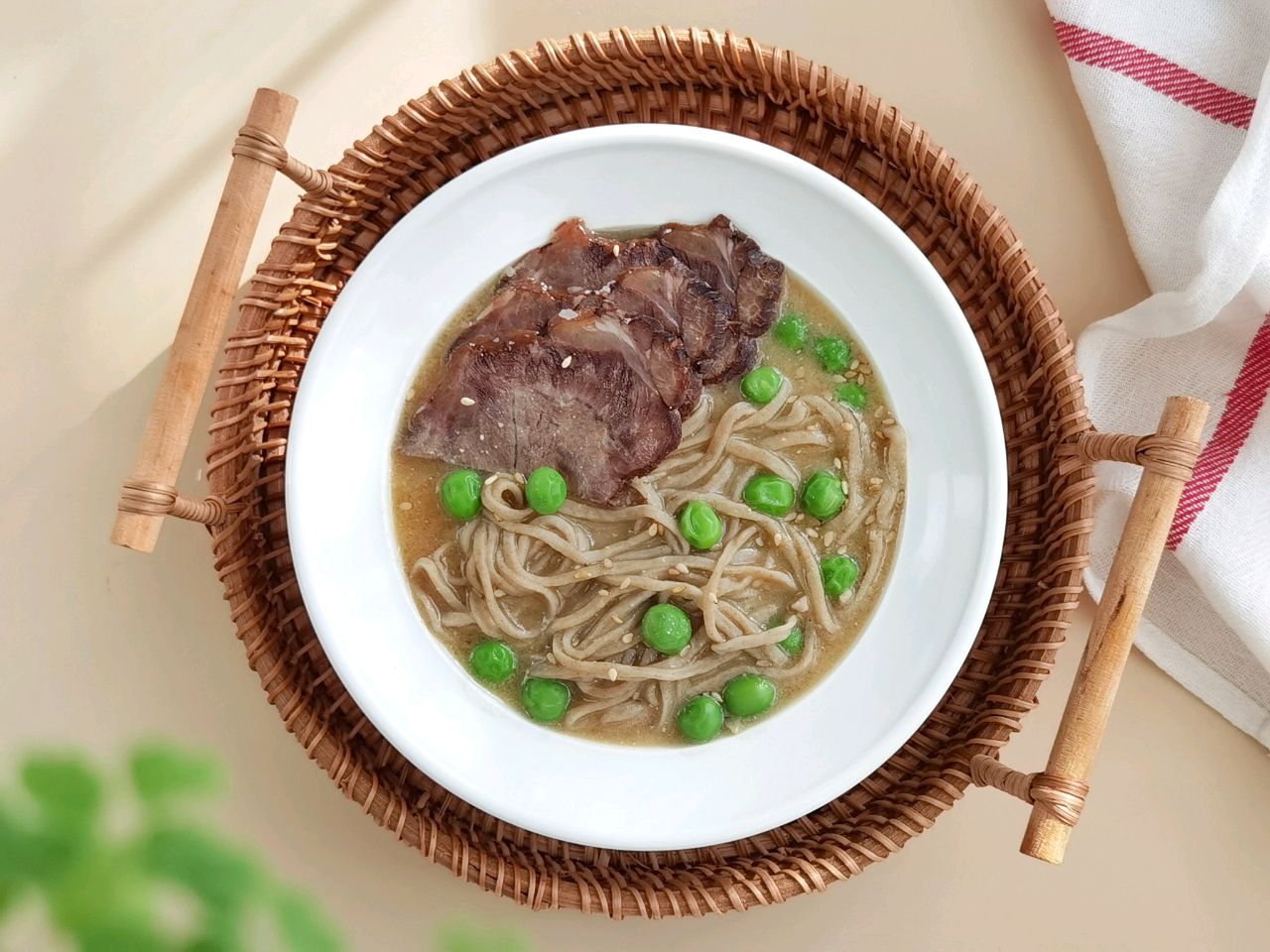 味噌杂豆面