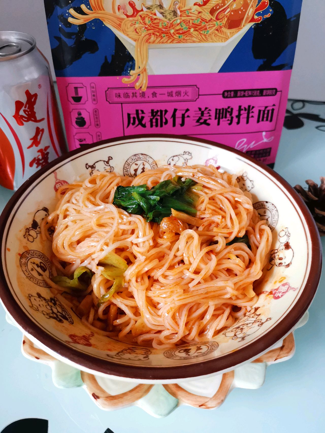 味道超过了外卖成都仔姜鸭拌面