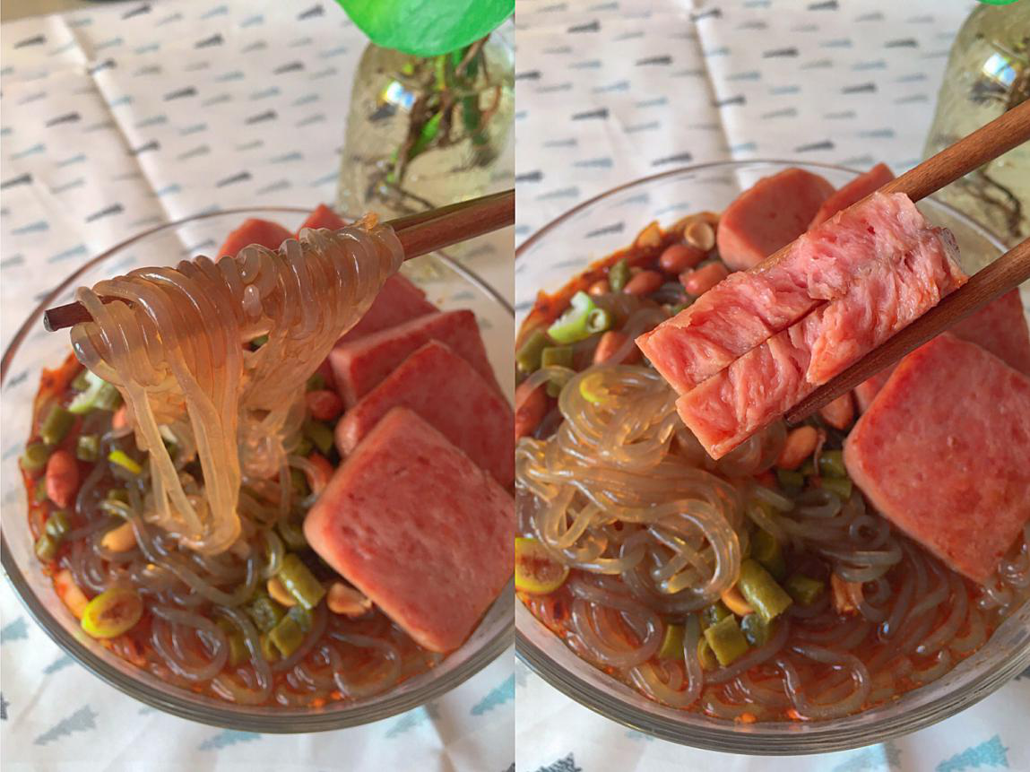 午餐肉版酸辣粉