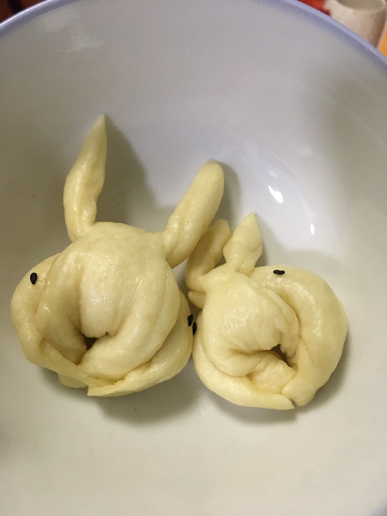 无糖奶香开花馒头