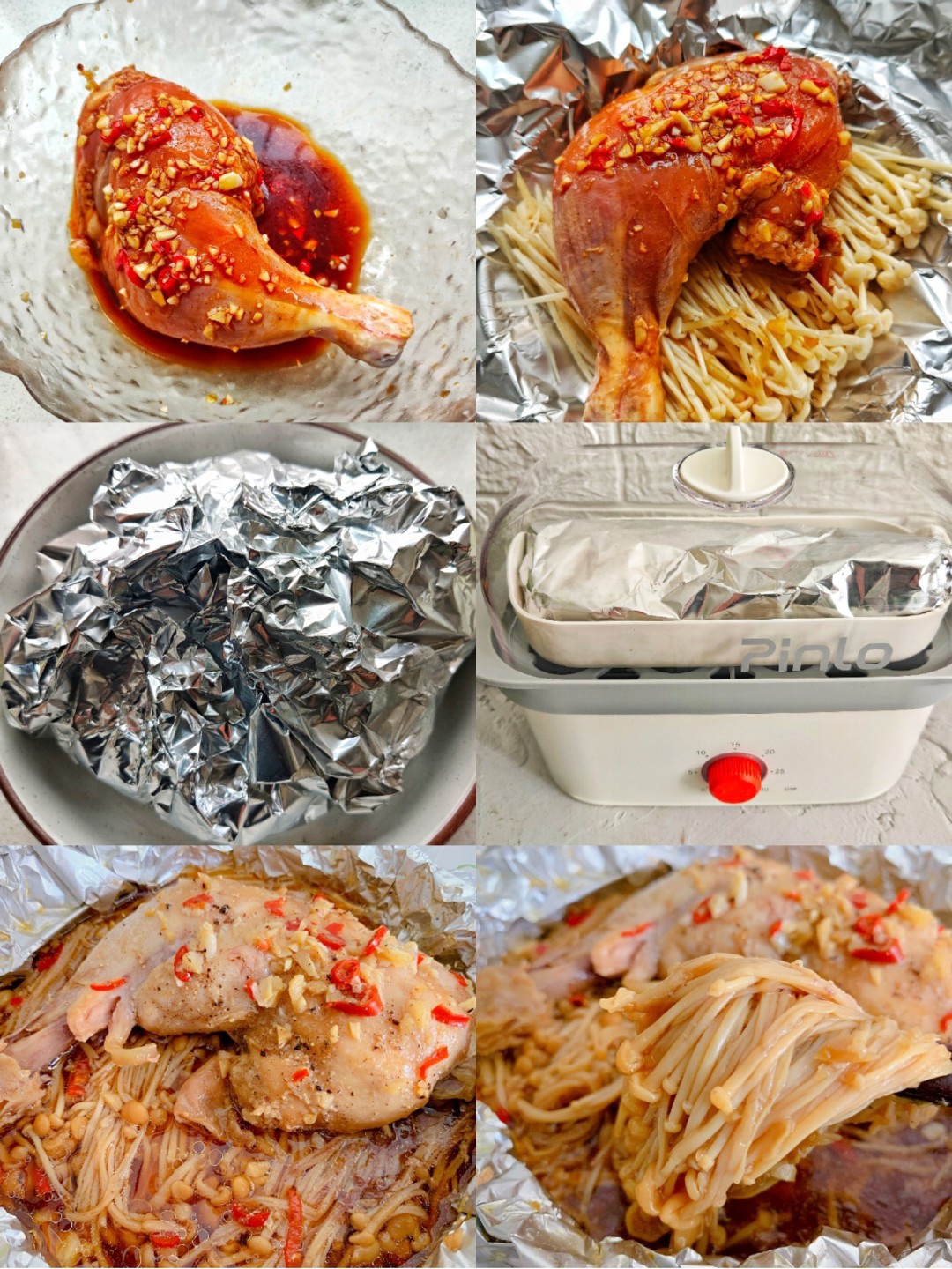 无油版蒸鸡腿