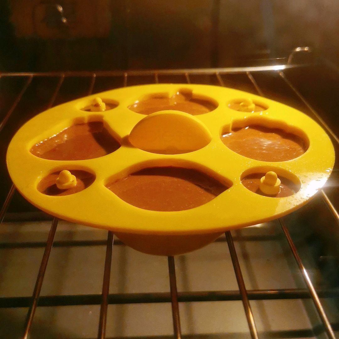 【无油低糖】可可烤年糕～糯叽叽星人的爱