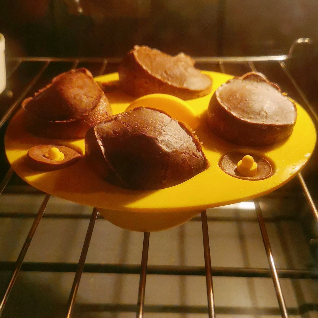 【无油低糖】可可烤年糕～糯叽叽星人的爱