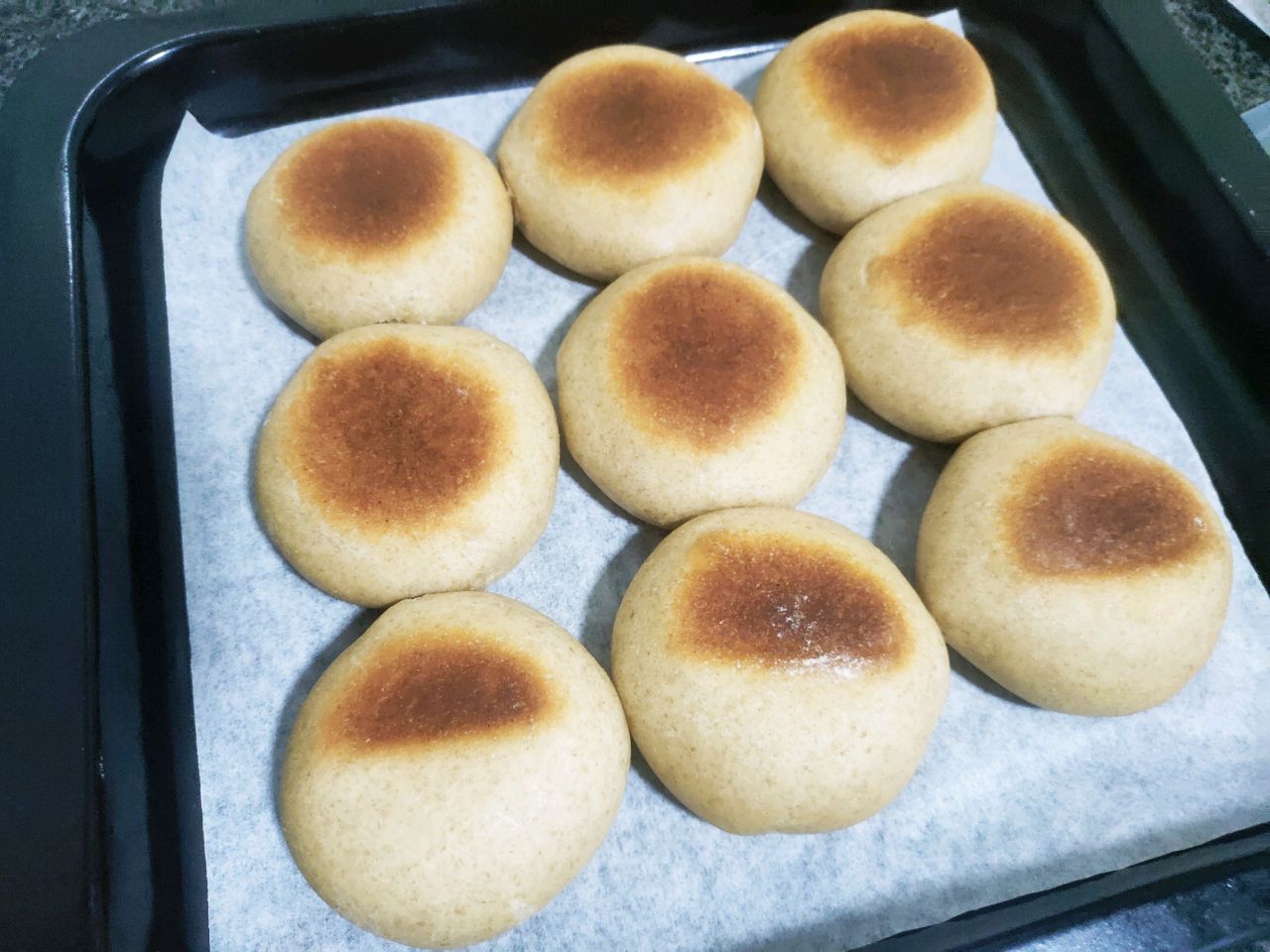 无油无糖肉松红豆饼