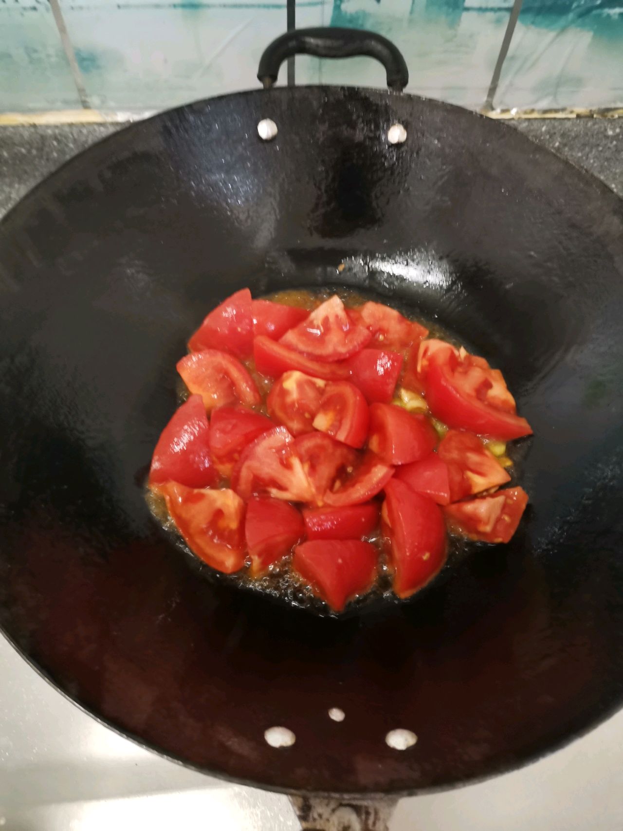 西红柿炒菜花