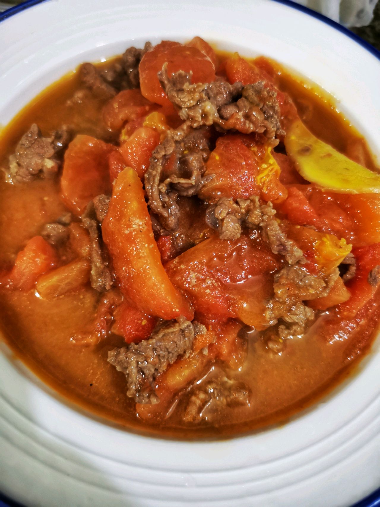 西红柿炒牛肉