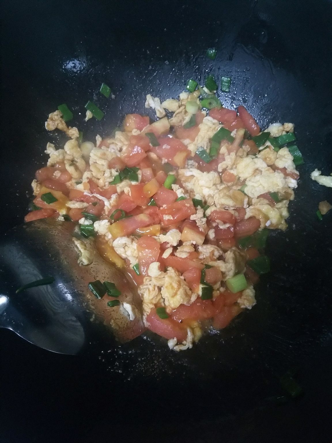 西红柿鸡蛋打卤方便面
