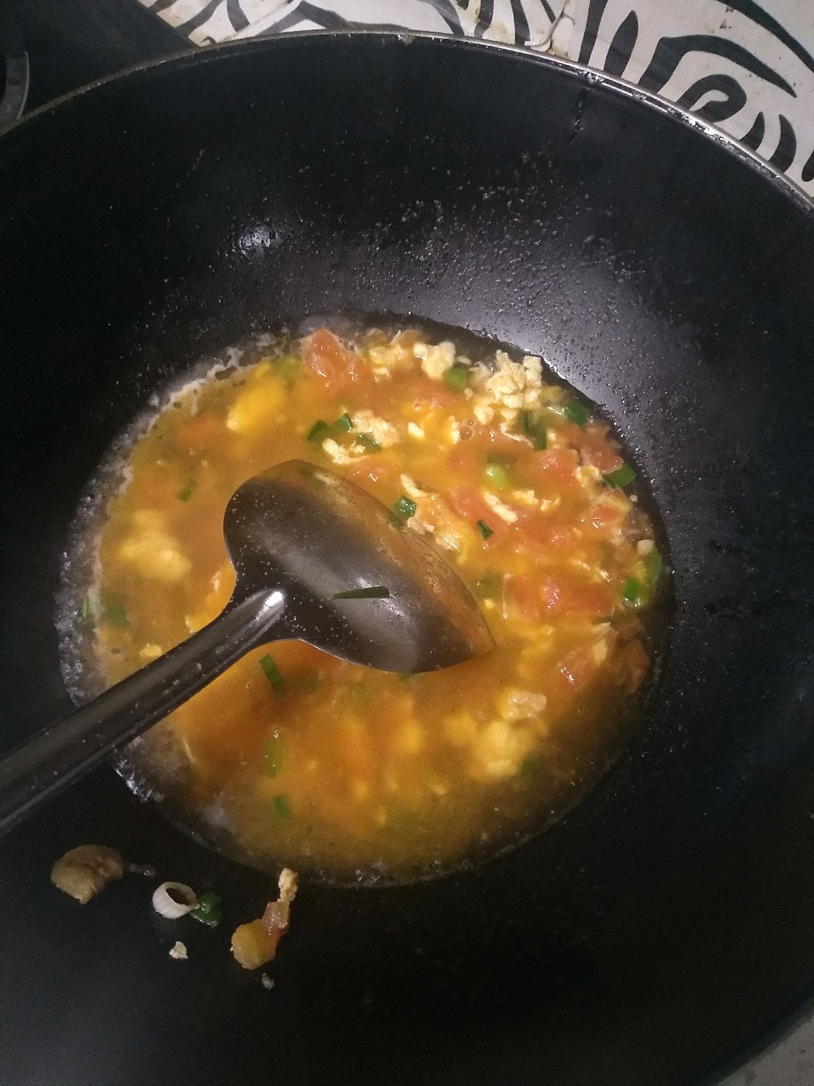 西红柿鸡蛋打卤方便面