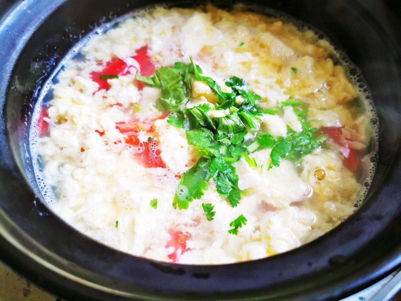 西红柿鸡蛋汤(浓浓番茄味)