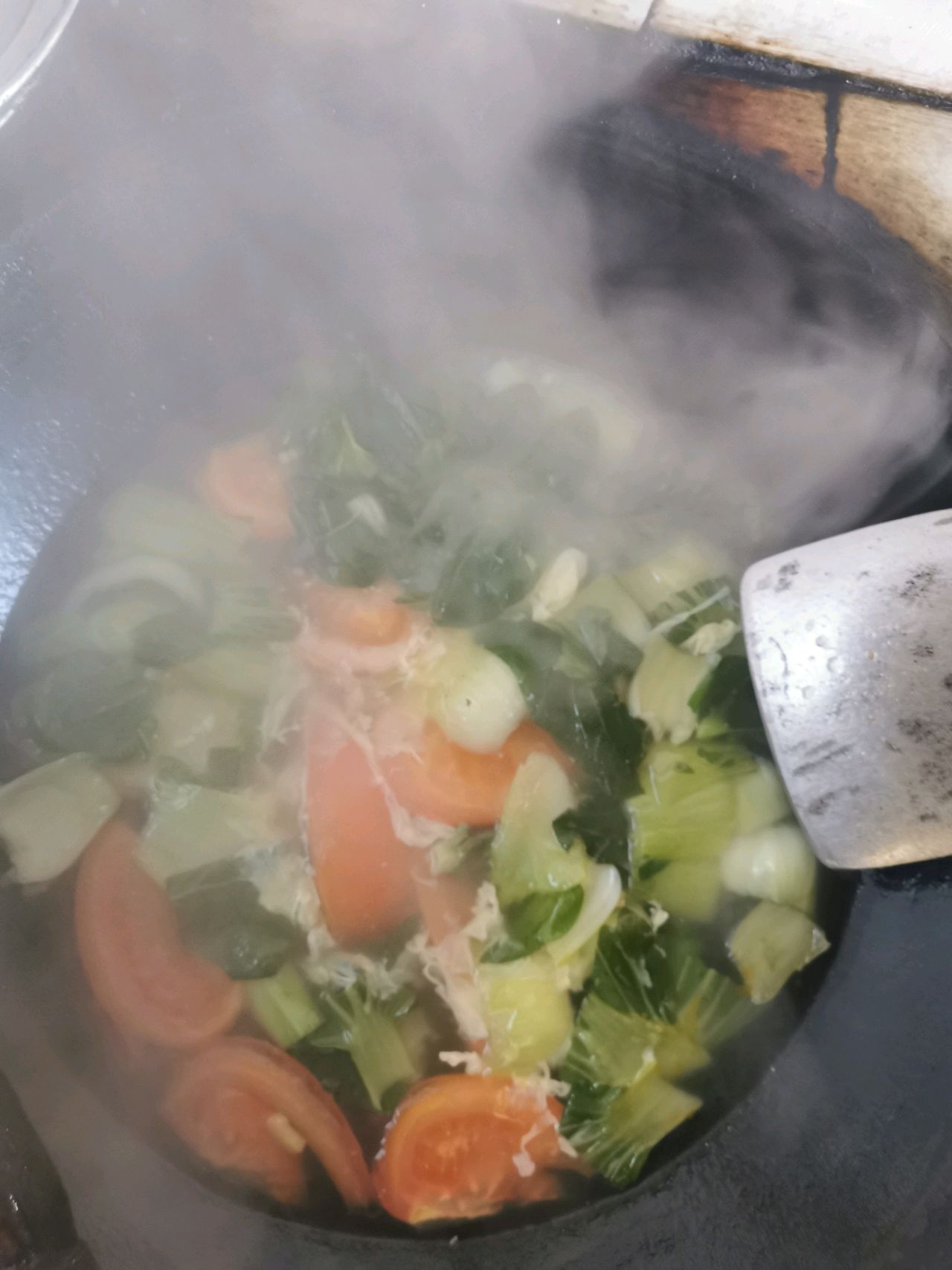 西红柿青菜蛋汤