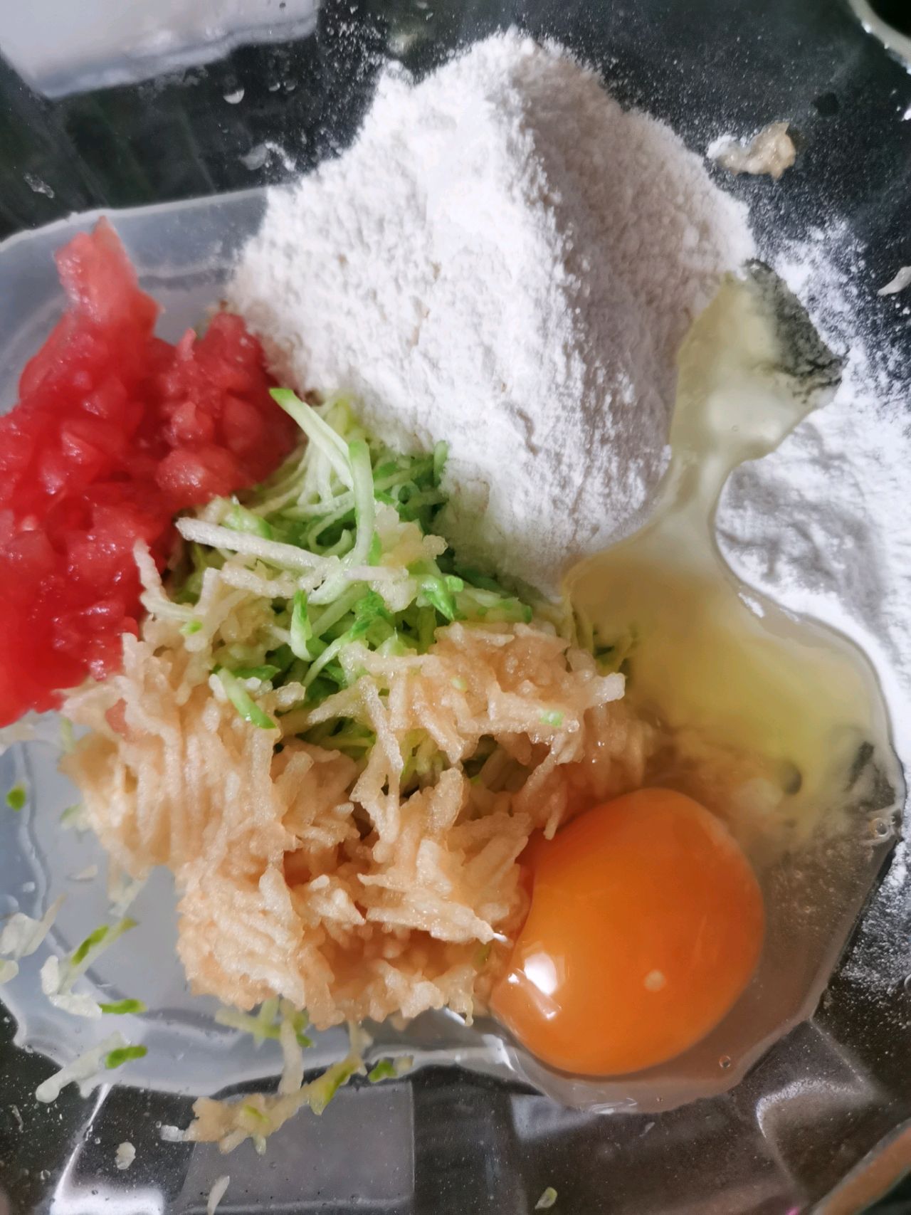 西葫芦苹果饼