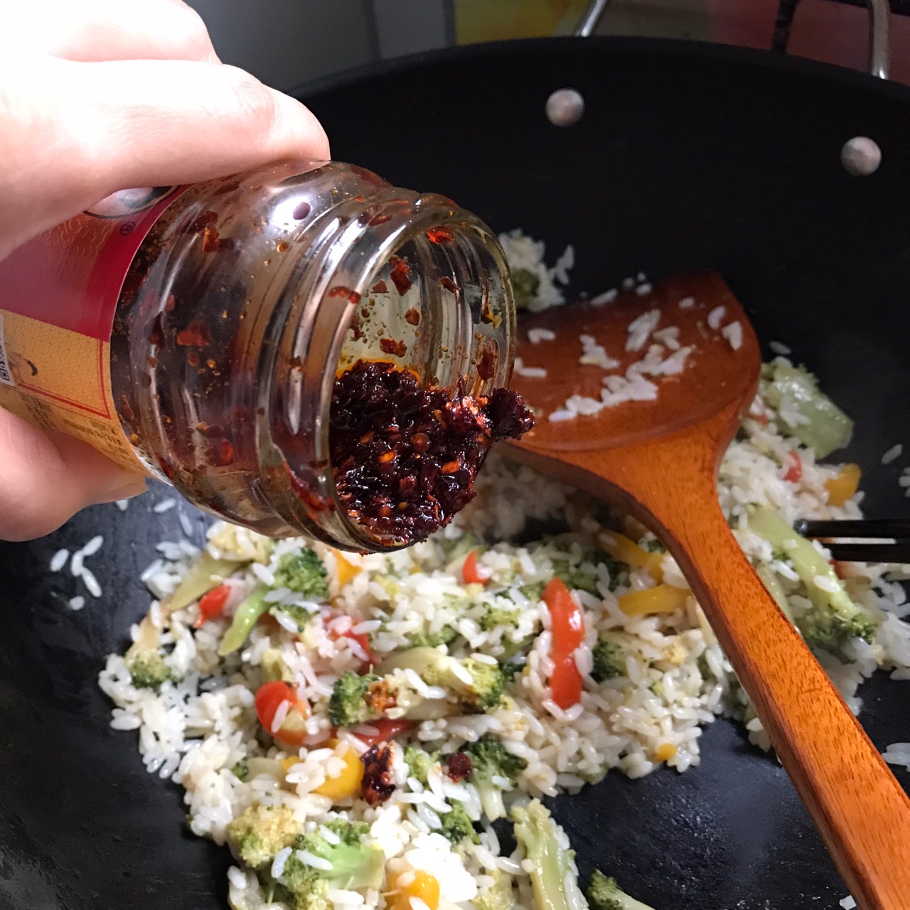 西兰花炒饭