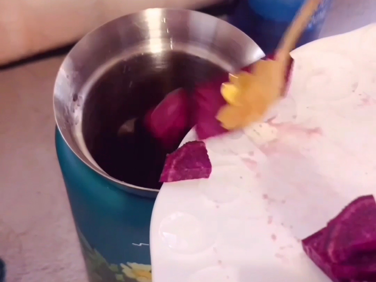 细腻顺滑的紫薯燕麦豆浆