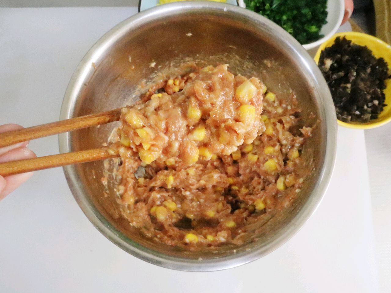 喜庆年菜四喜蒸饺❗️颜色夺目皮薄馅嫩❗️做法超详细