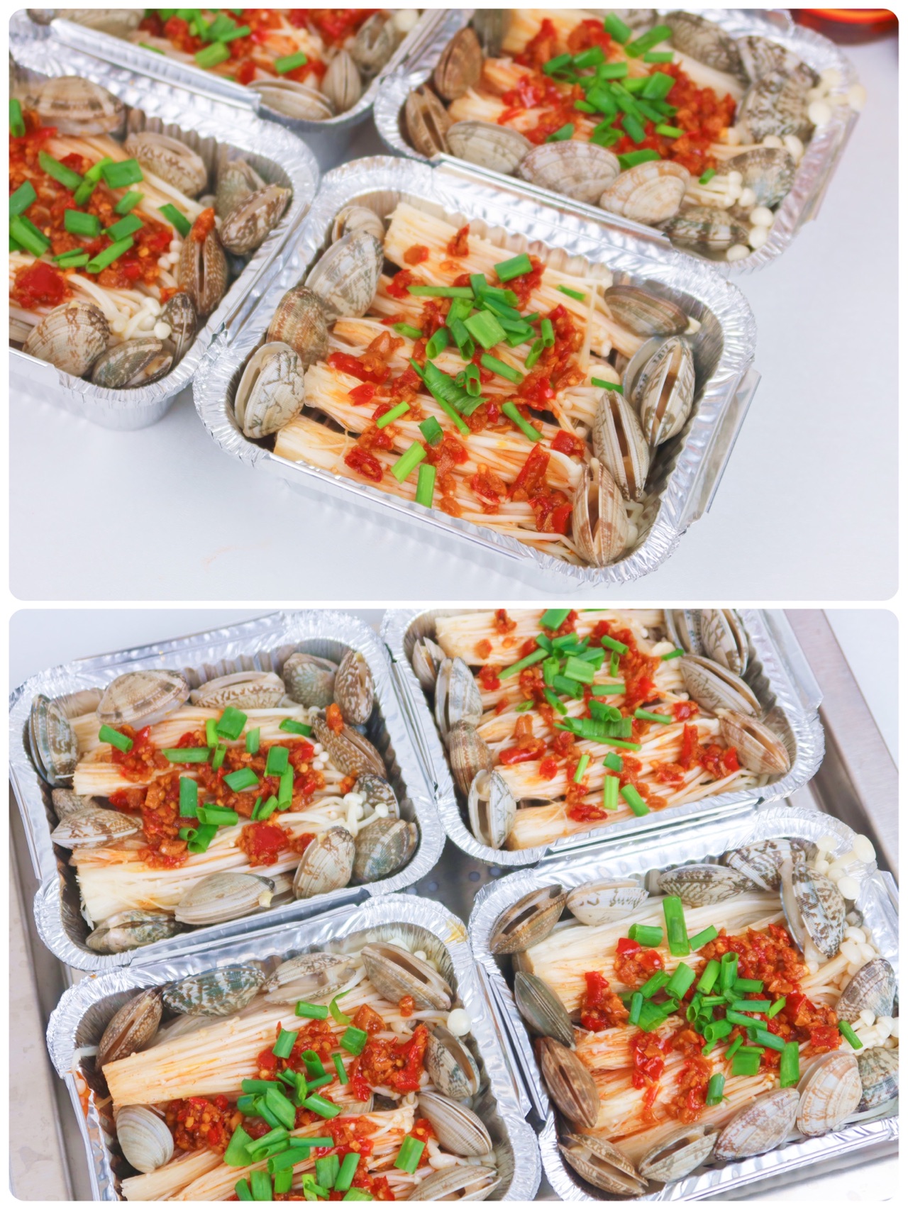 锡纸花甲金针菇