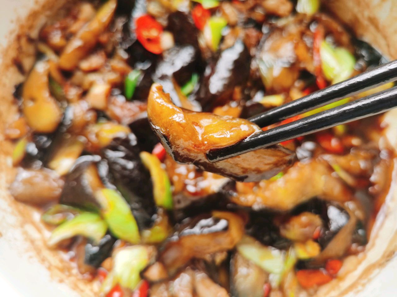 #下饭红烧菜肉沫茄子