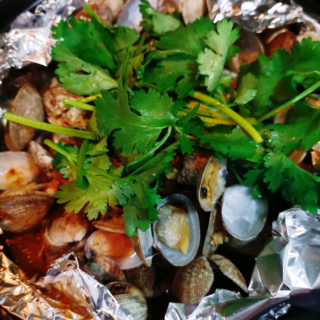 下饭神器：超简单锡纸花蛤粉丝