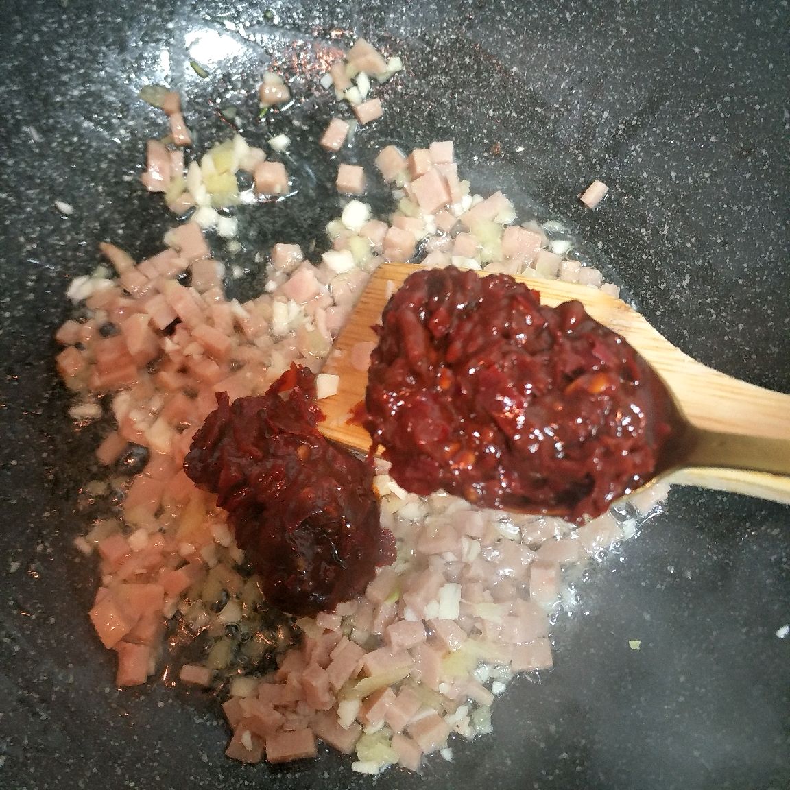 下饭神器~火腿麻婆豆腐