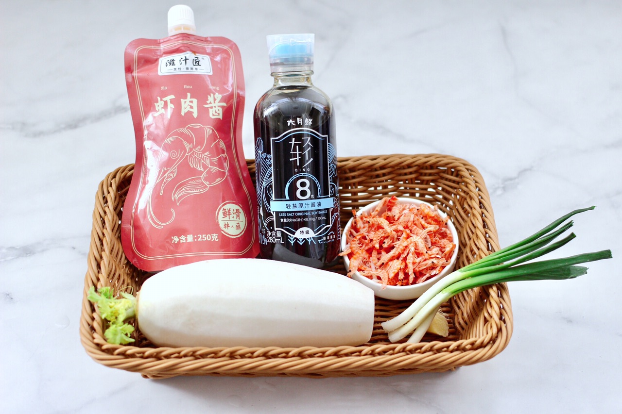 虾酱萝卜丝虾皮小炒