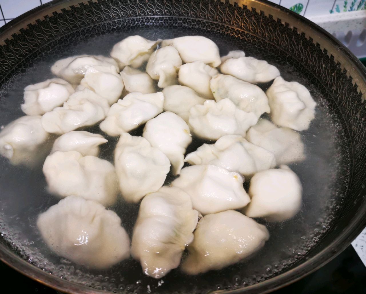 虾米韭菜鸡蛋饺 鲜得不得了