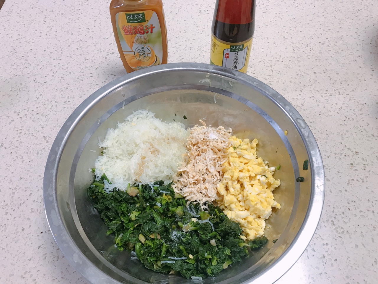 虾皮菠菜盒子