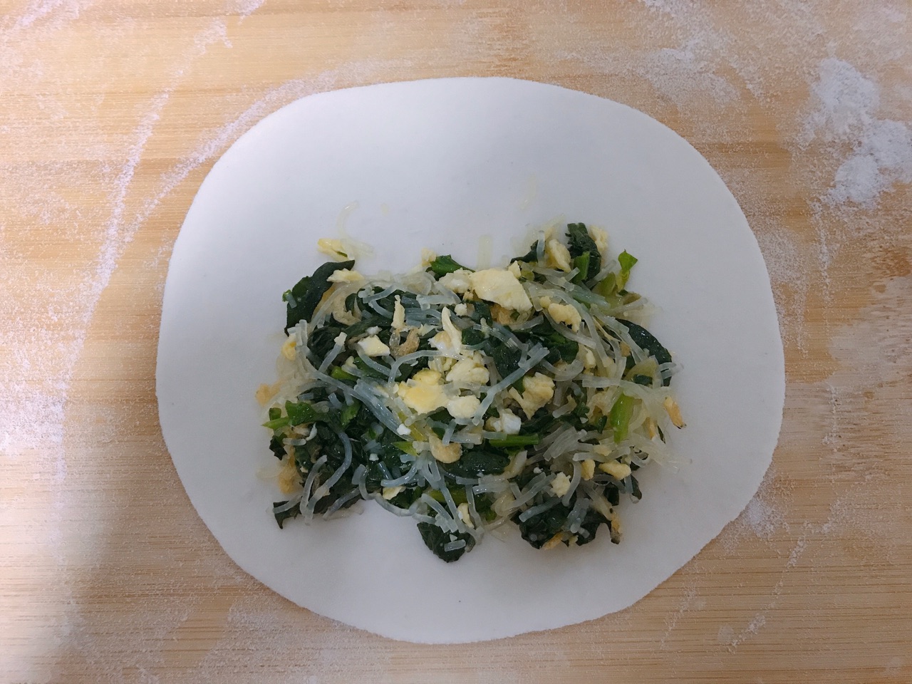 虾皮菠菜盒子