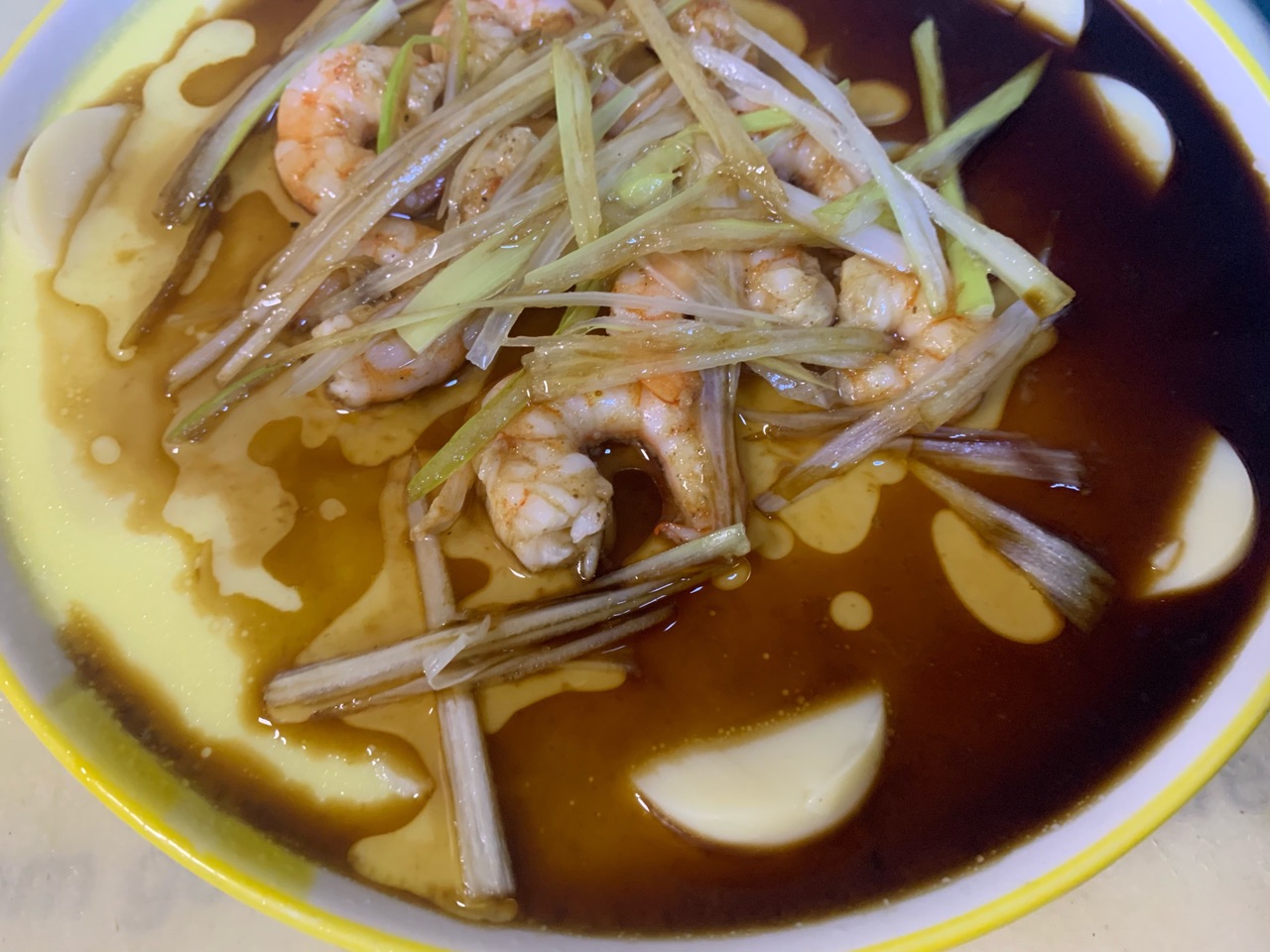 虾仁豆腐蒸蛋