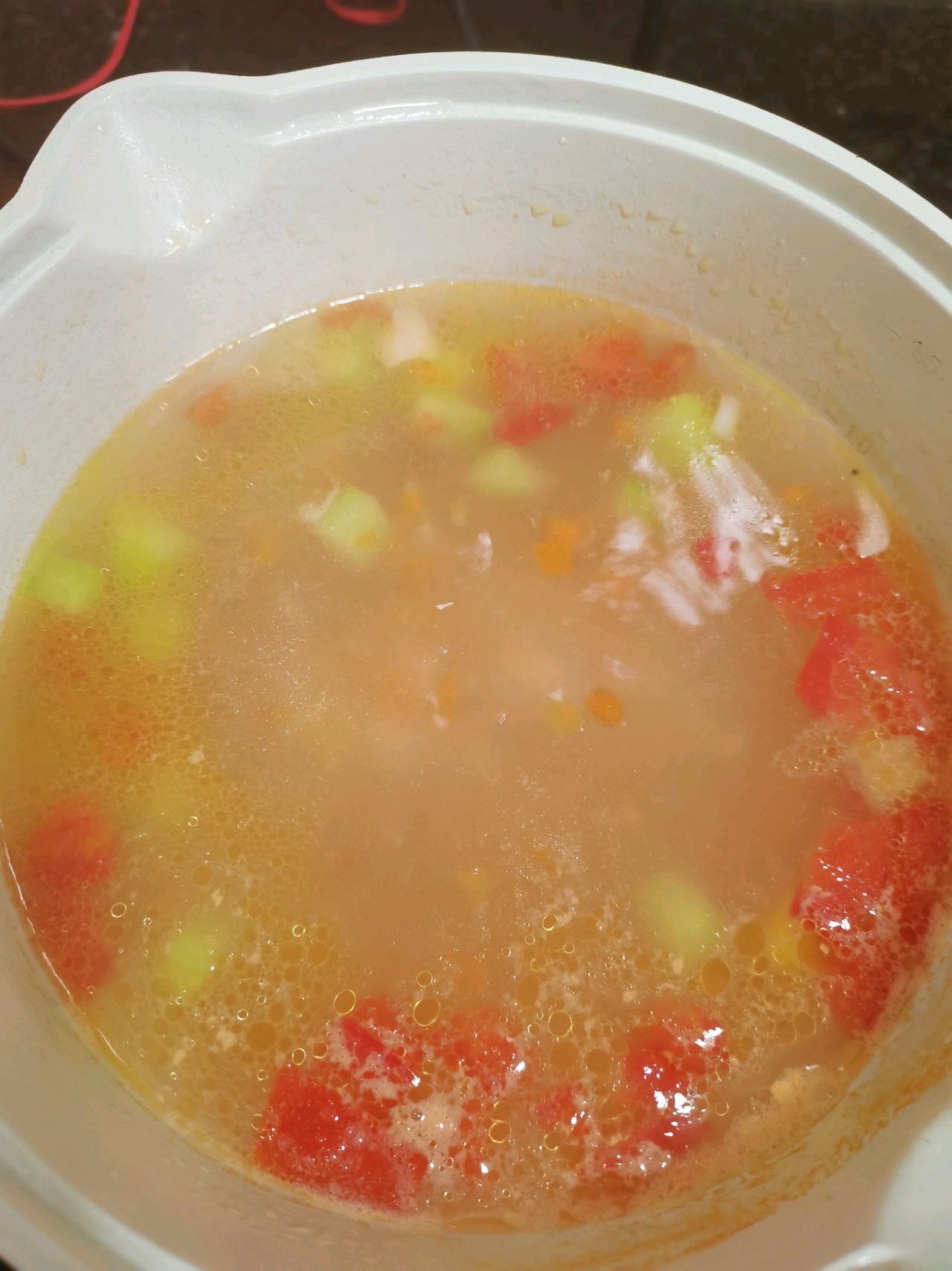 虾仁干贝鲜蔬芙蓉汤简单易做营养美味