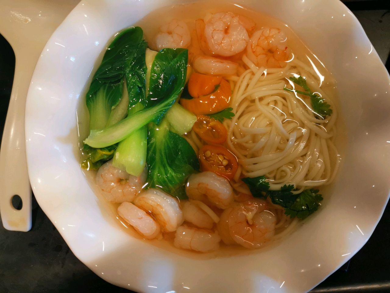 虾仁清汤面