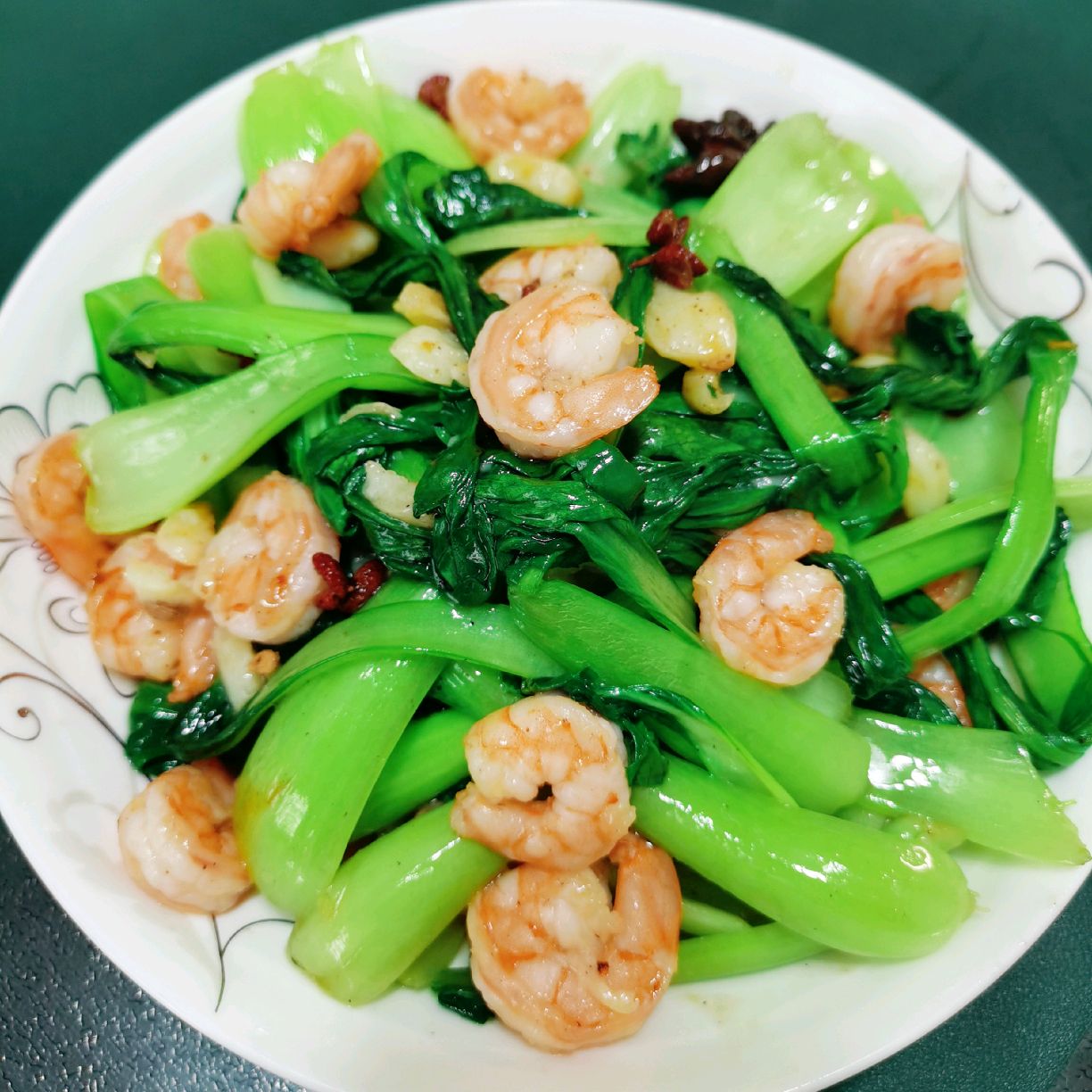 虾仁小油菜～简单又好吃～
