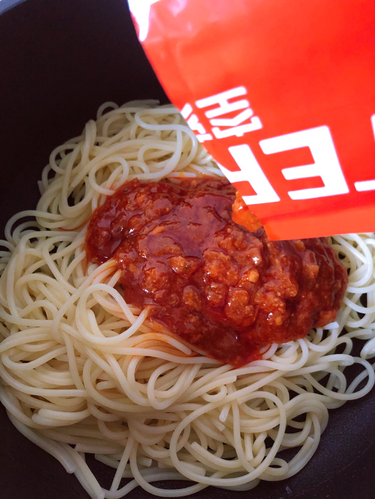 虾仁意面