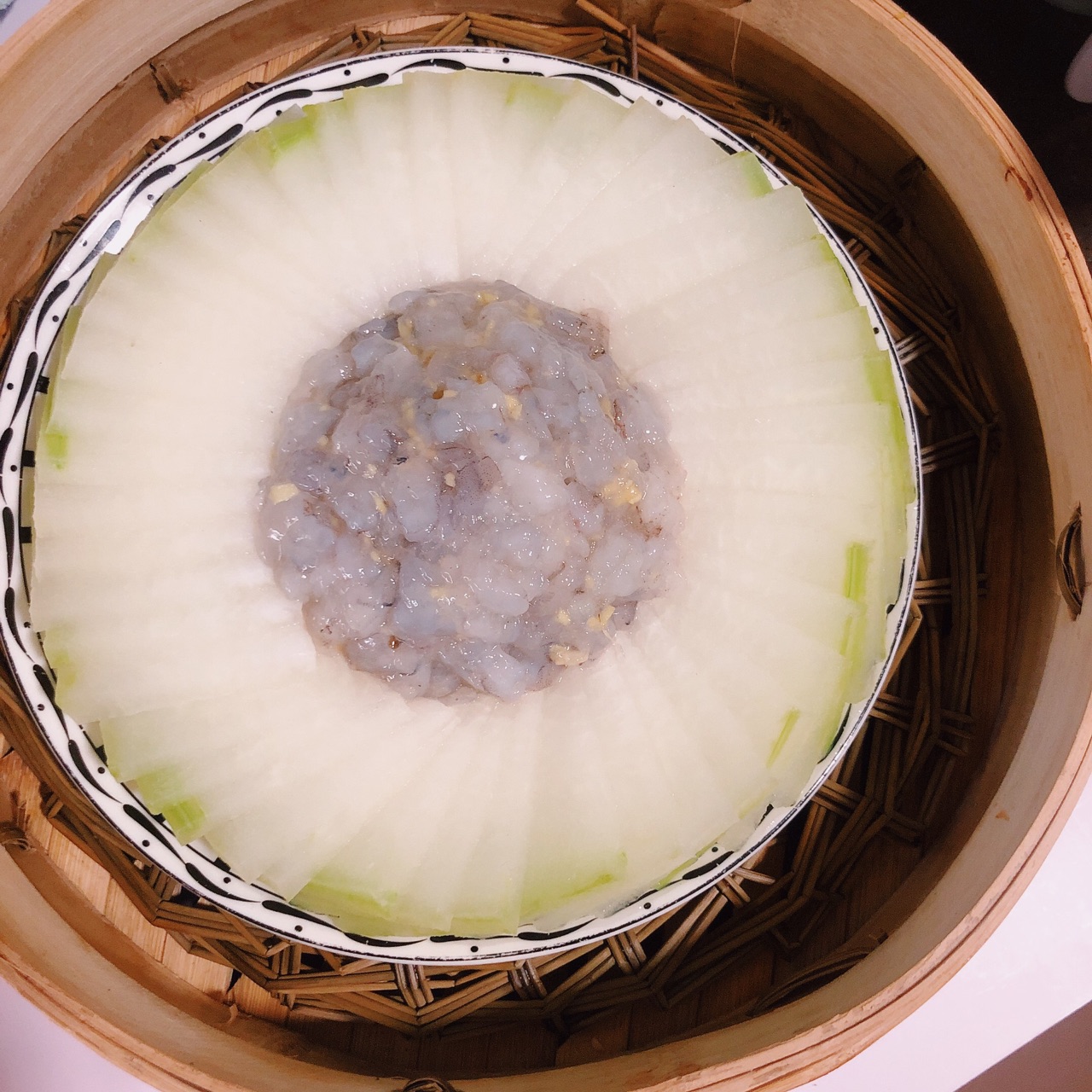 虾仁蒸冬瓜