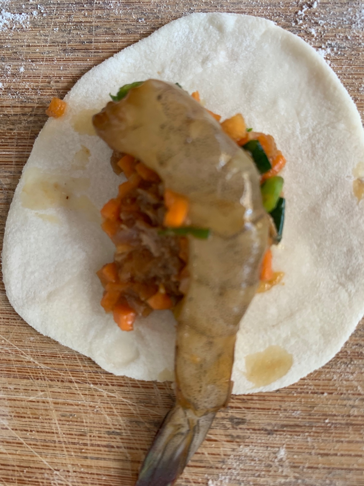 虾肉锅贴