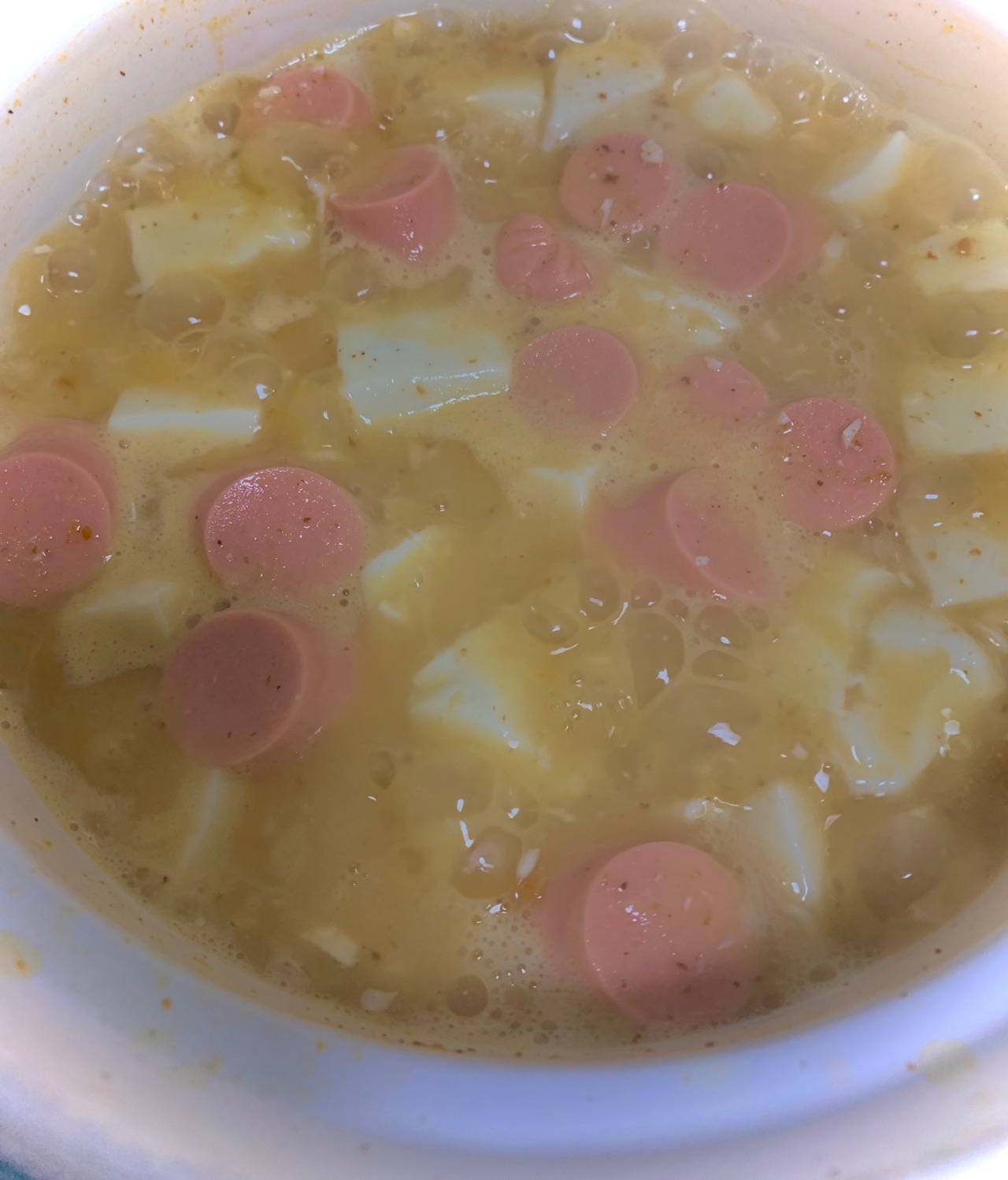 咸蛋黄豆腐煲
