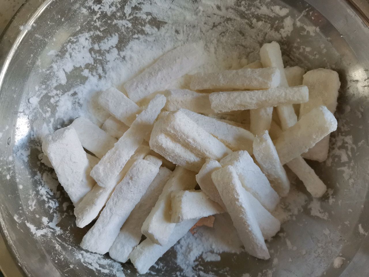 咸蛋黄焗山药～完爆薯条！