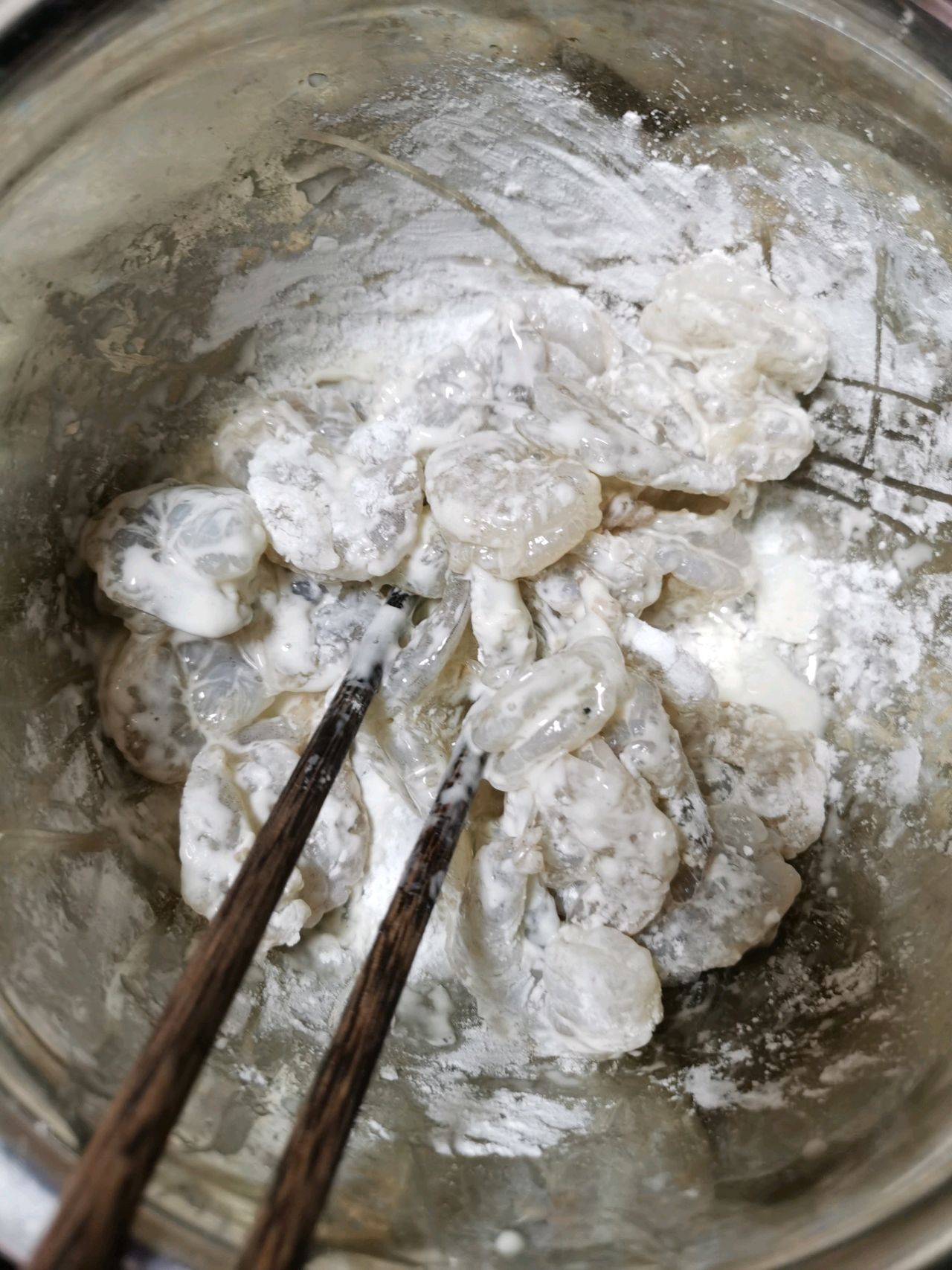咸蛋黄焗虾仁