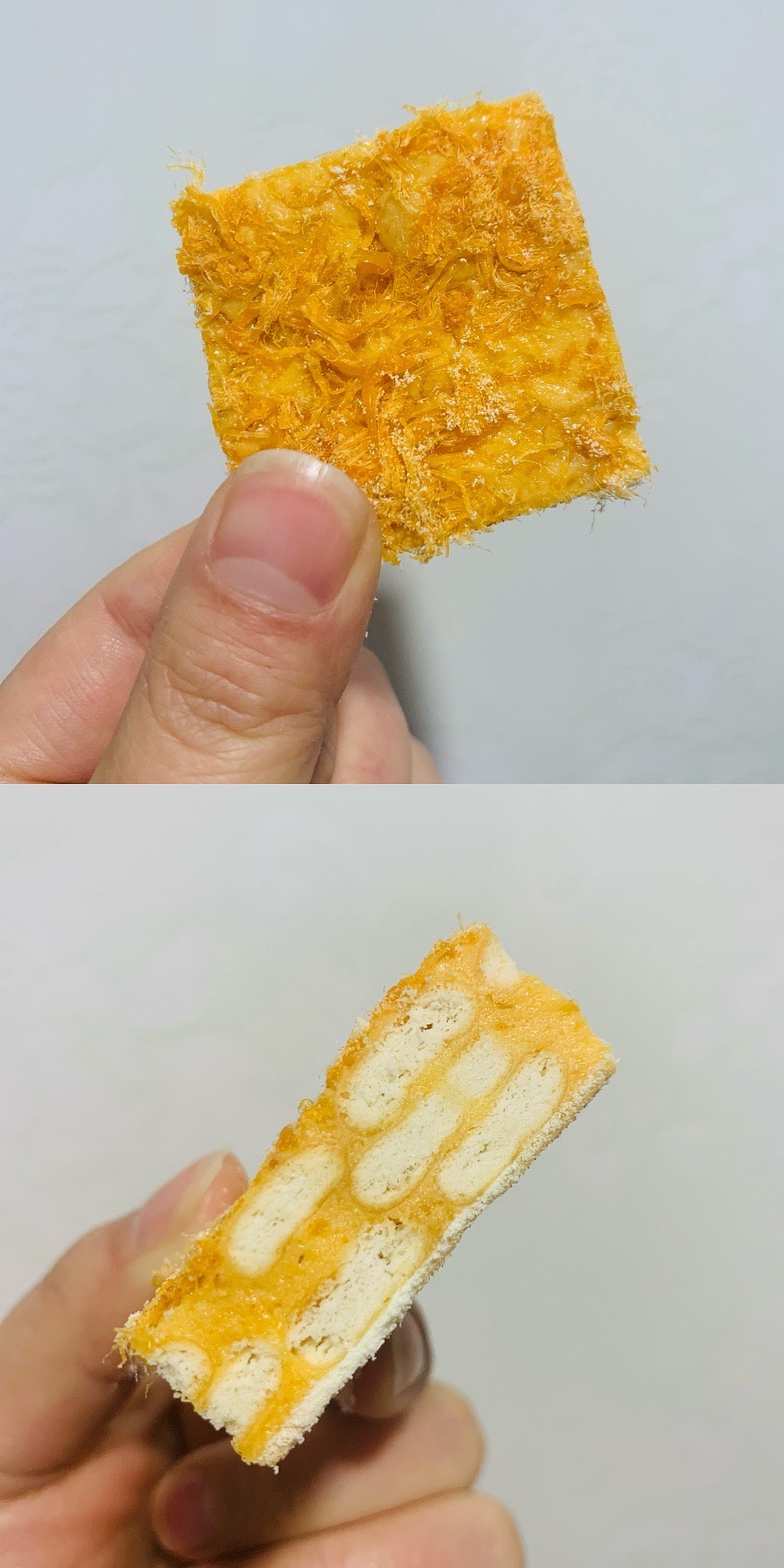 咸蛋黄肉松雪花酥~吃一口就会爱上