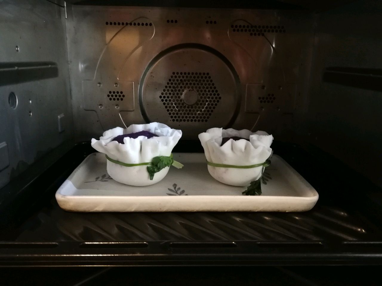 咸蛋黄芋泥福袋