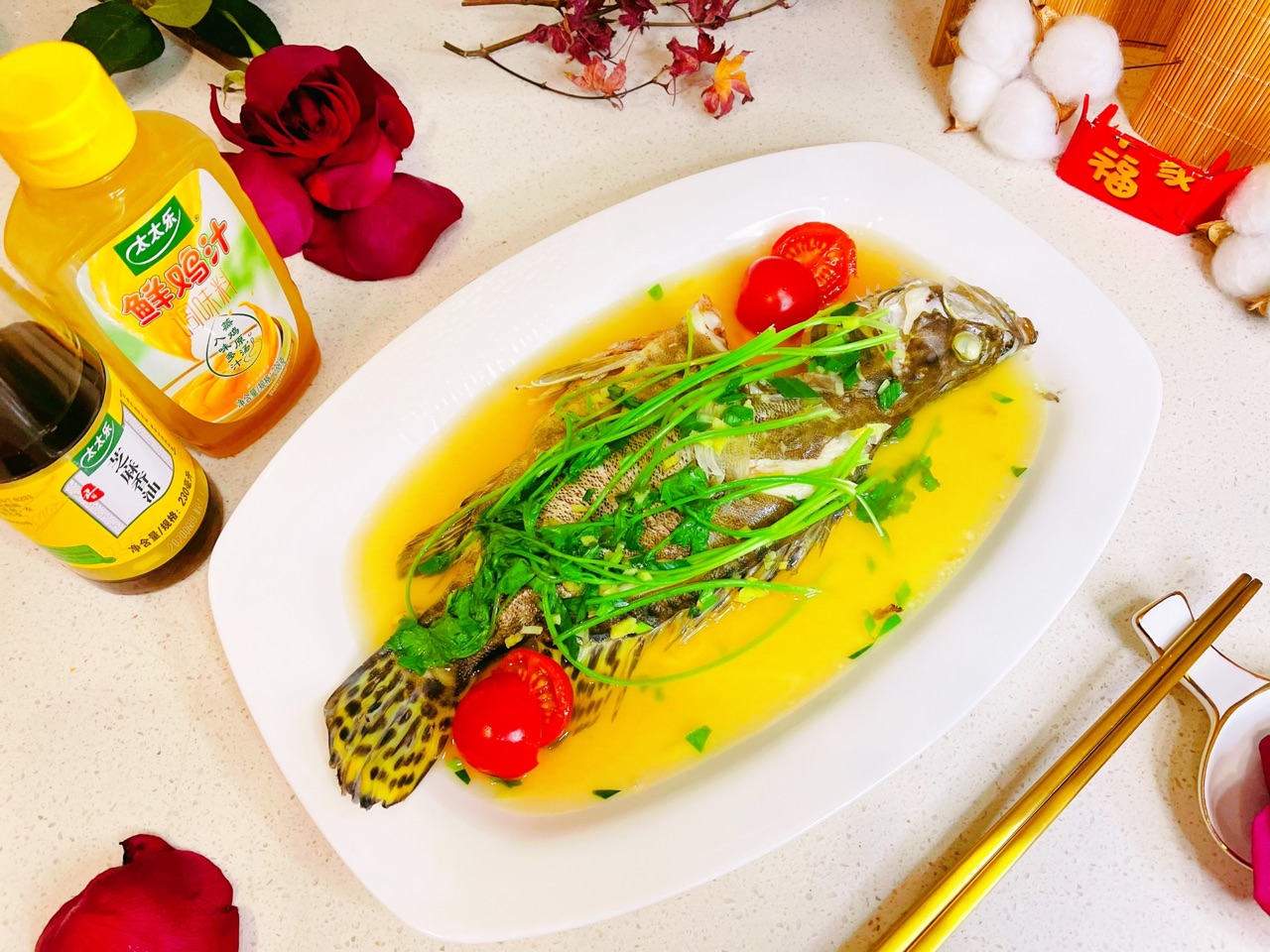 鲜鸡汁桂鱼
