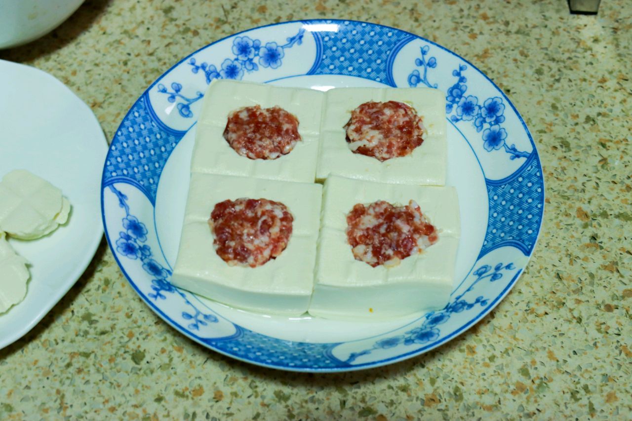 鲜鸡汁酿豆腐