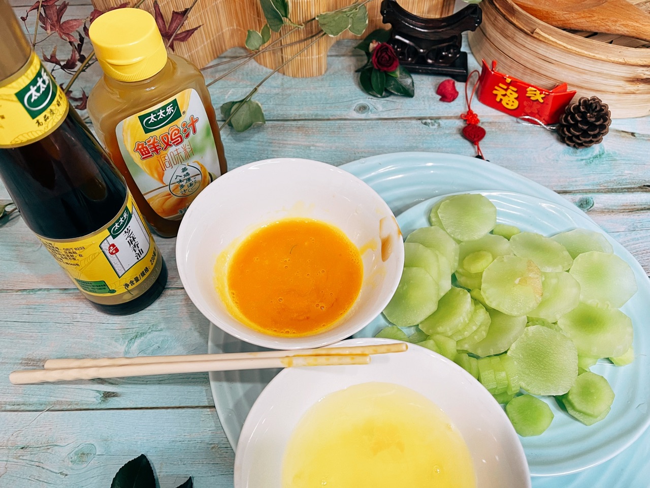 鲜鸡汁迎新花